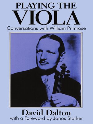cover image of Playing the Viola